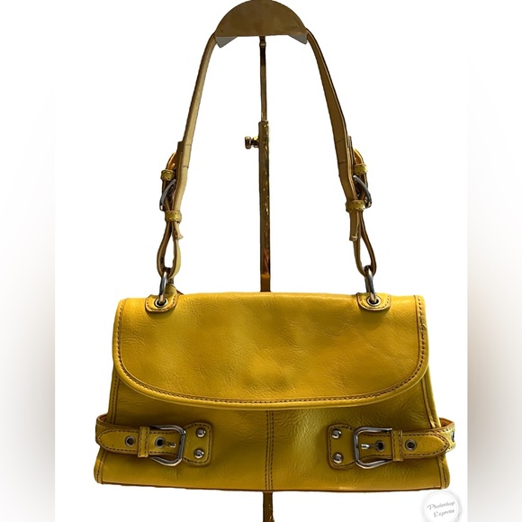 Franco Sarto Yellow Purse (Vintage) - Picture 1 of 6